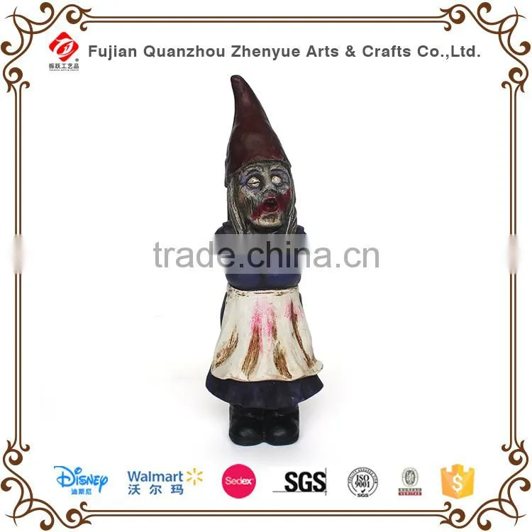Customized polyresin zomnie as halloween ornamenets
