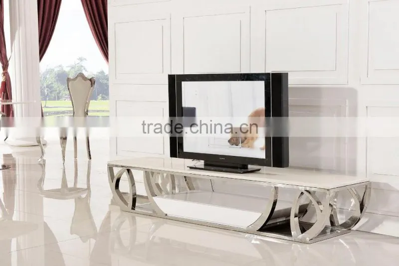 E380 Xingqing Living Room Furniture Marble Showcase Designs Mart Dubai TV Stand