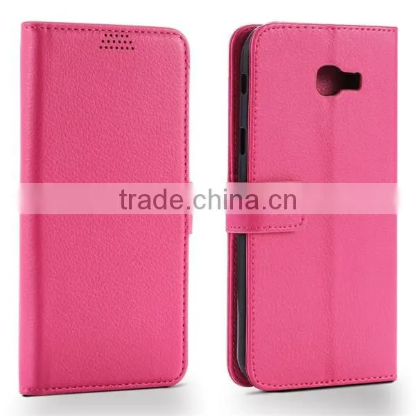 Factory Suppliers Litchi Pattern Flip Leather Phone Case For Samsung A7 2017