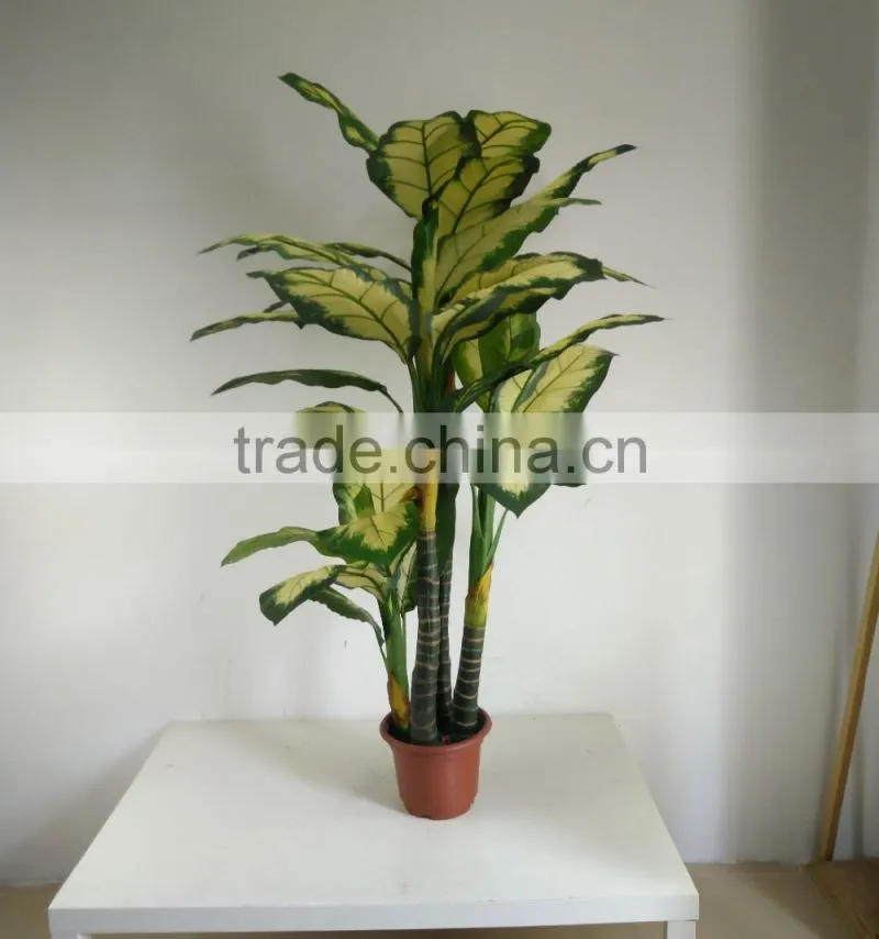 fake decorative dieffenbachia rohdea artificial evergreen wholesale