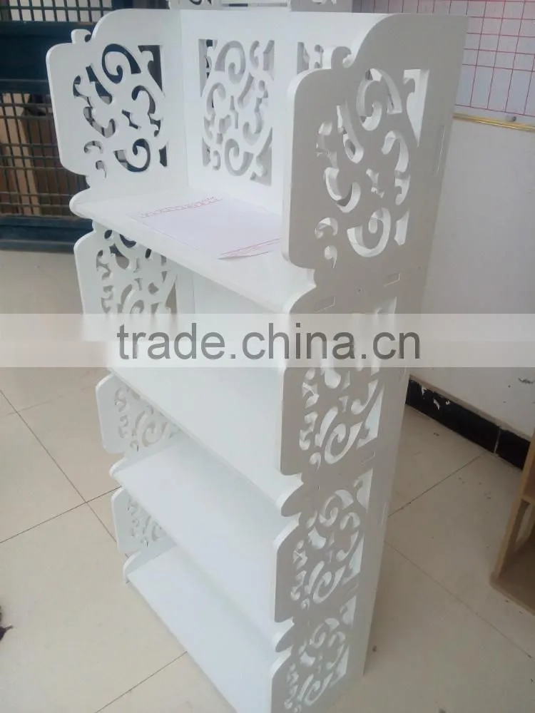 2016 New Style White Classical Wood Storage Cabinet /Bookshelf