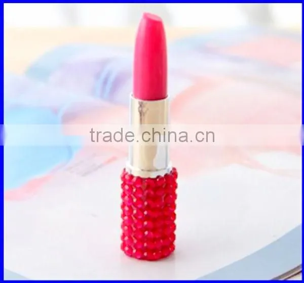 Gift Stationery lipstick point pen with diamond