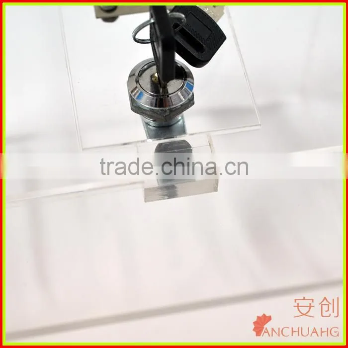 Wholesale Acrylic donation box/vote box with lock