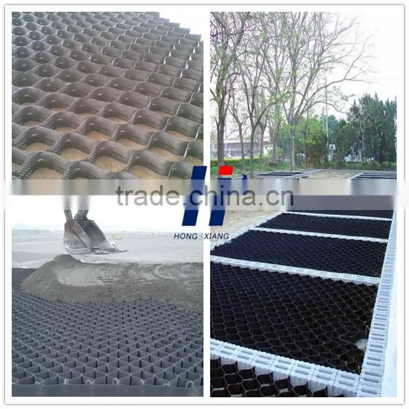 Smooth Perforated Green Yellow White Black HDPE Plastic Geocell