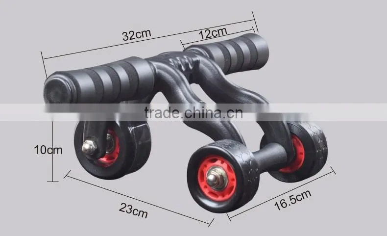 Three Ab Wheel Roller With ab Mat Fitness Exerciser Abdomonal Abs Wheels