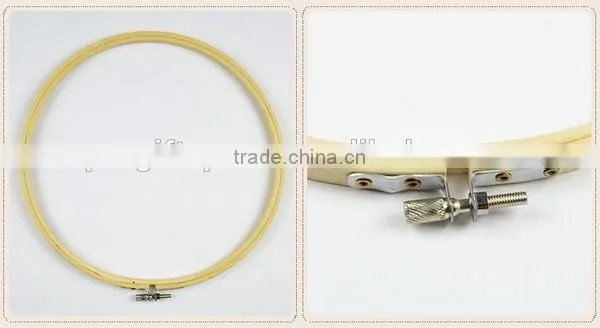 New products high quantity custom round bamboo embroidery hoop for clothes accessories wholesale made in china