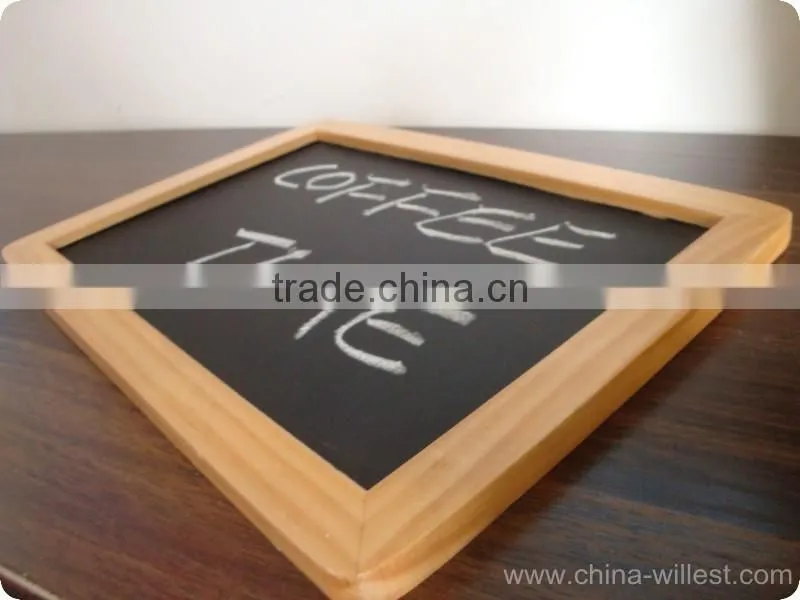high quality pine wood frame chalkboard for bar, black board