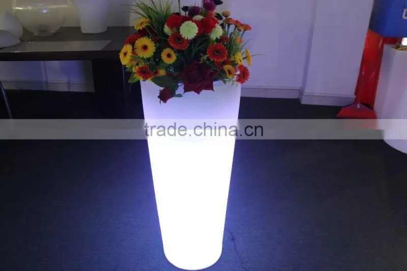 party cooler red champagne led ice bucket barrel, LED flower pots