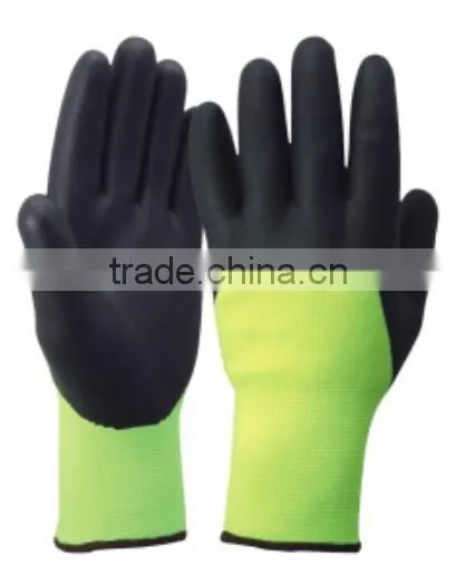 CE Nitrile acrylic terry gloves winter