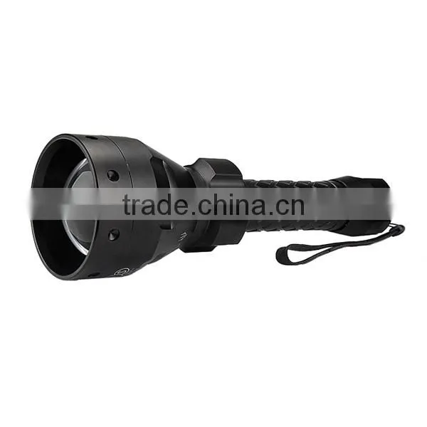 uniquefire T67 67mm convex lens zoom round hunting flashlight