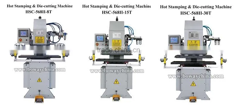 HSC-568II-15T Digital Hot foil Stamping die cutting and creasing machine