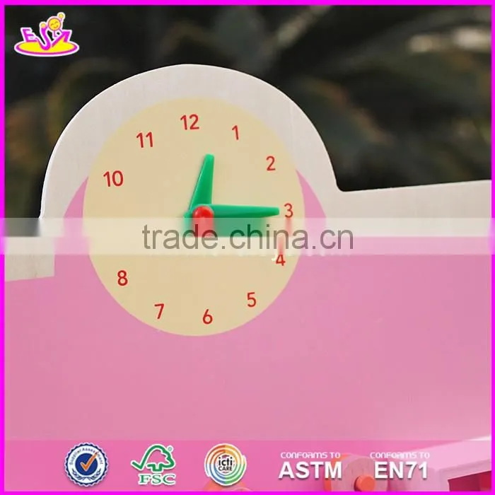 2017 New design pretend play pink wooden girls kitchen toys W10C150