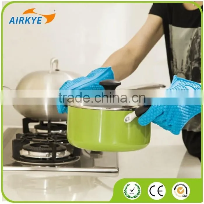 Baking Cooking Oven Mitt Grip Heat resistant Pot Silicone Holder Glove