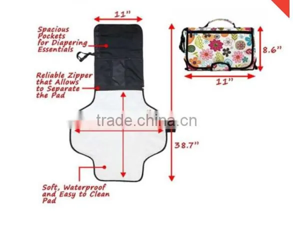 2017 hot sale convient Baby Changing Mat for travel