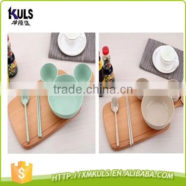 Hot sale Mickey Mouse plastic plates dishes for children Christmas birthday gift