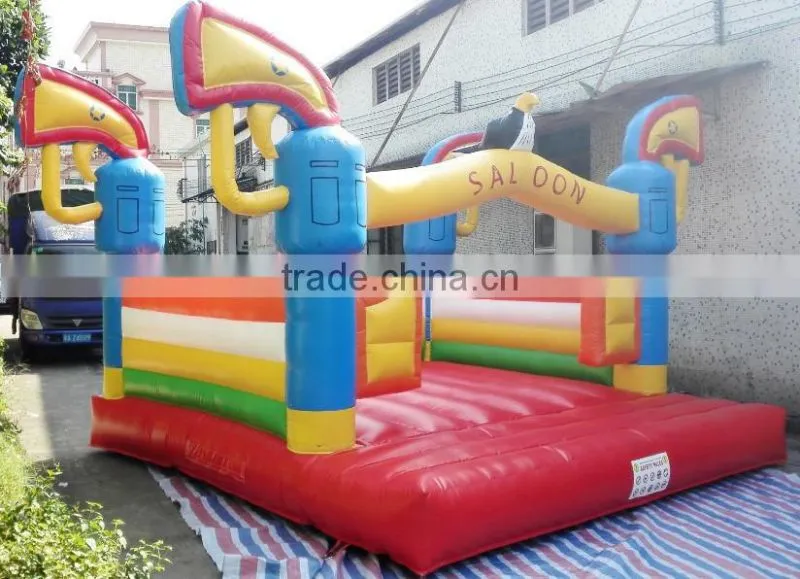 customized size air bouncer inflatable trampoline with factory lower price