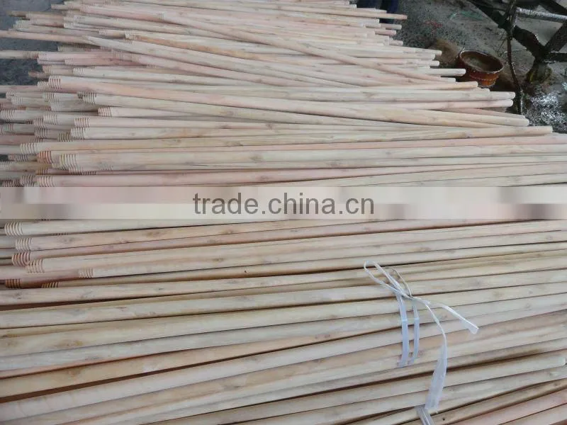 Natural wooden floor mop holder stick, OEM orders are welcome