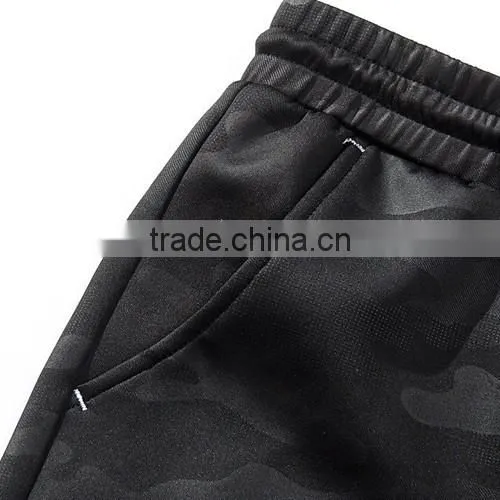 High quality summer camo shorts men shorts wholesale sweat shorts black/blue color