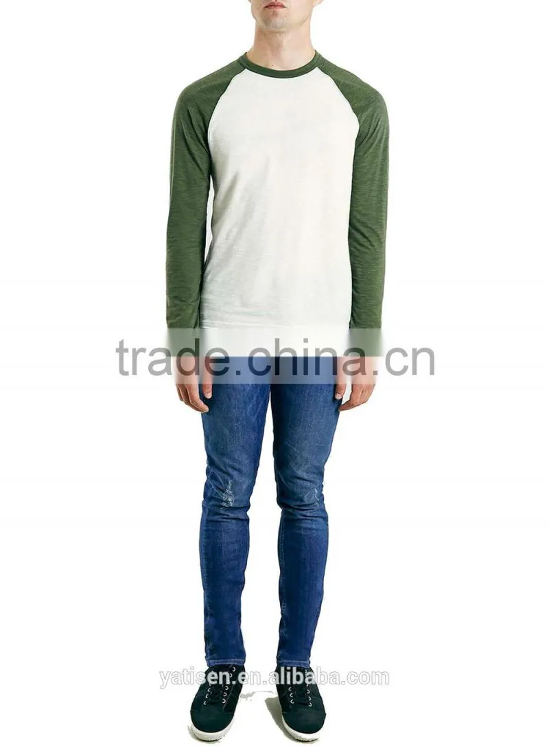 Wholesale men's t shirt Custom Fitness Apparel 2015 Fashionable Long Sleeves Men T Shirt