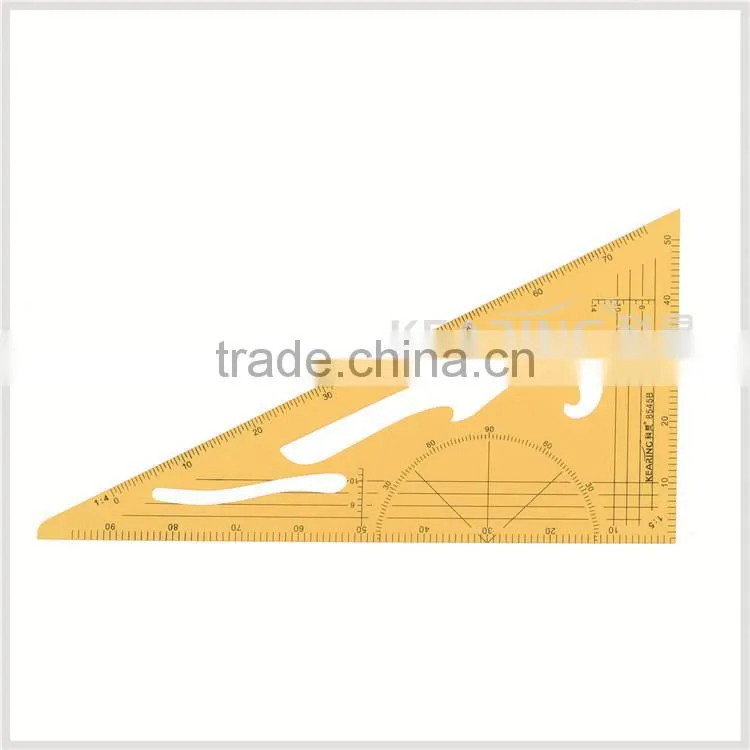 Kearing brand, plastic triangle scale ruler, with 1/4 &1/5 size normal printed, economical scale ruler # 8545B