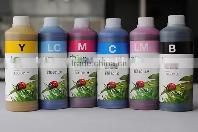 6 colors korea eco solvent ink for dx5