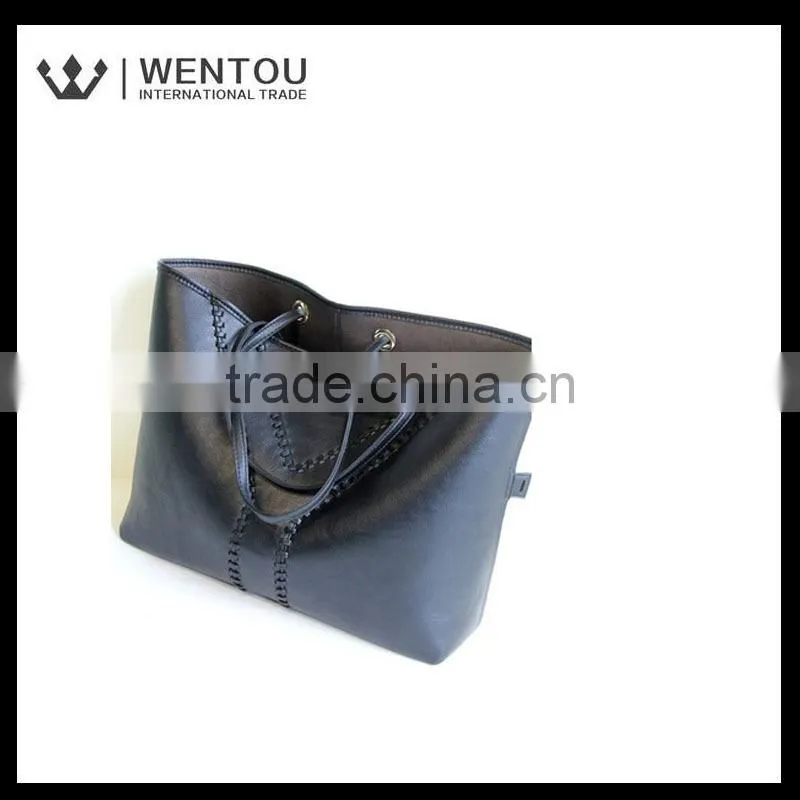 New Designs Fashionable Plain Two-sided Tote Bag