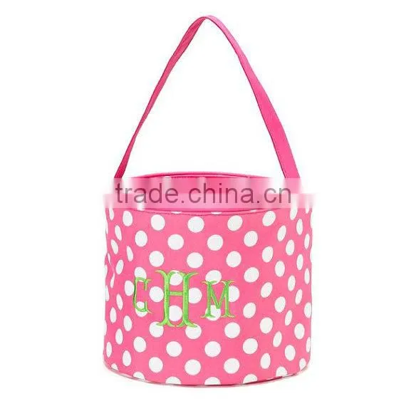 Newest personalized chevron monogrammed Halloween Bucket