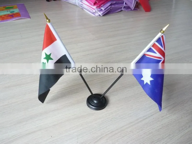 heat transfer printed national hand flag
