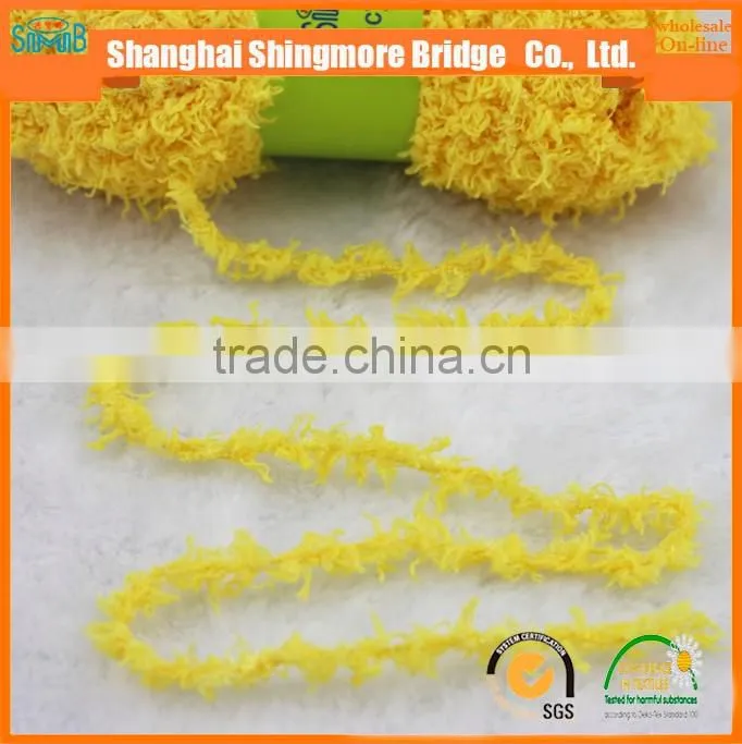 China supplier of knitting fancy yarn hot wholesale eco-friendly quality fuzzy feather yarn for knitting