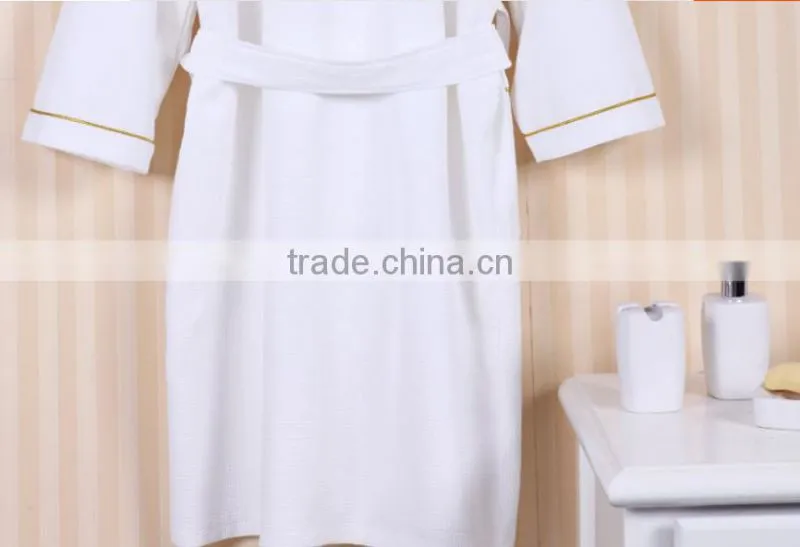 White Waffle Robe Hotel Bathrobes