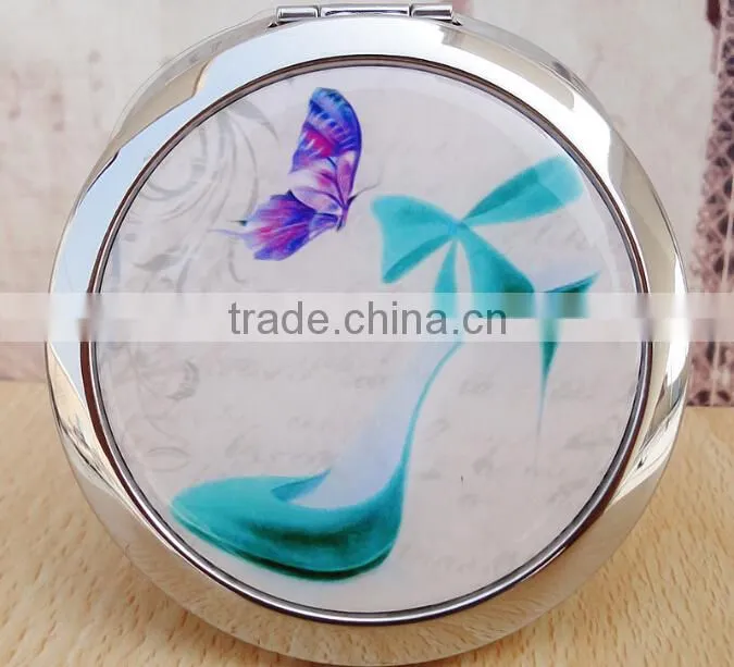 High Heel Shoe Compact Mirror Makeup X2 Magnification,DubaaFashion.com 2015