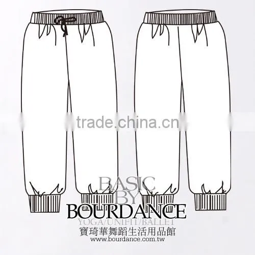 Girl dance drawstring capri pants