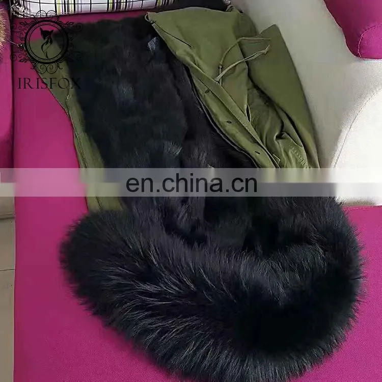 Selling real fox fur hooded parka fur jacke fuchs for men