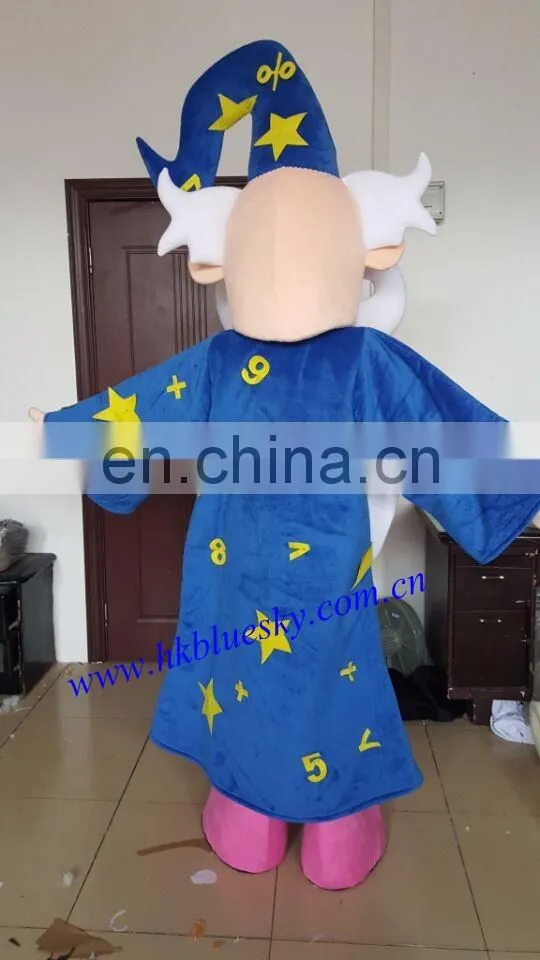 Character Cartoon Magician Mascot Costume