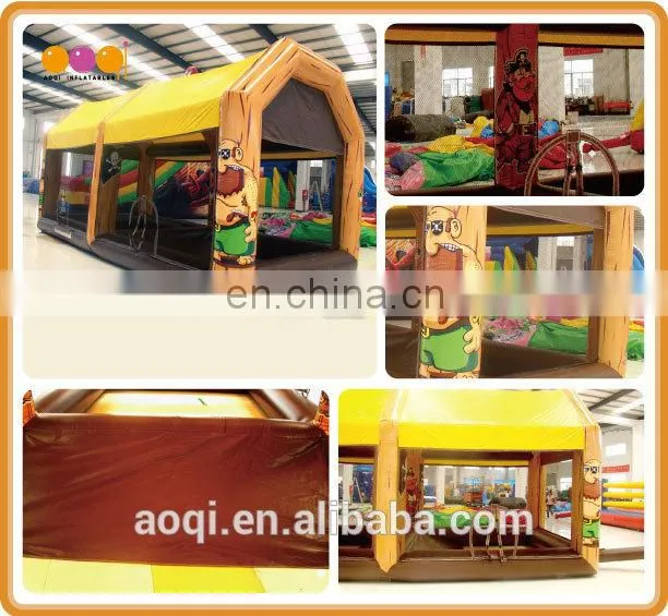 AOQI commercial use inflatable interactive sports game for sale