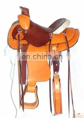 trail saddle - WESTERN TRAIL HORSE BLACK LEATHER SADDLE