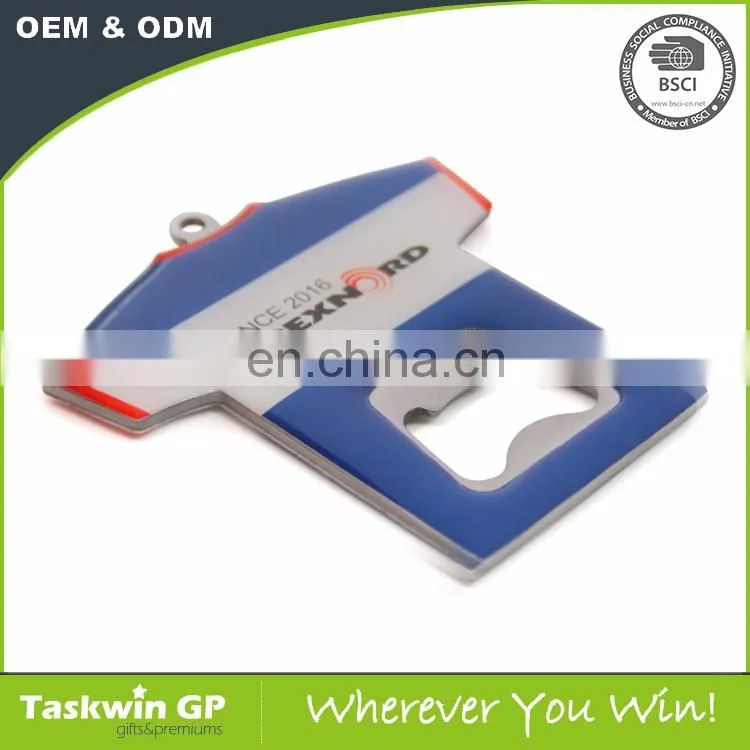 Top Quality promotion new pewter T-Shirt bottle openers