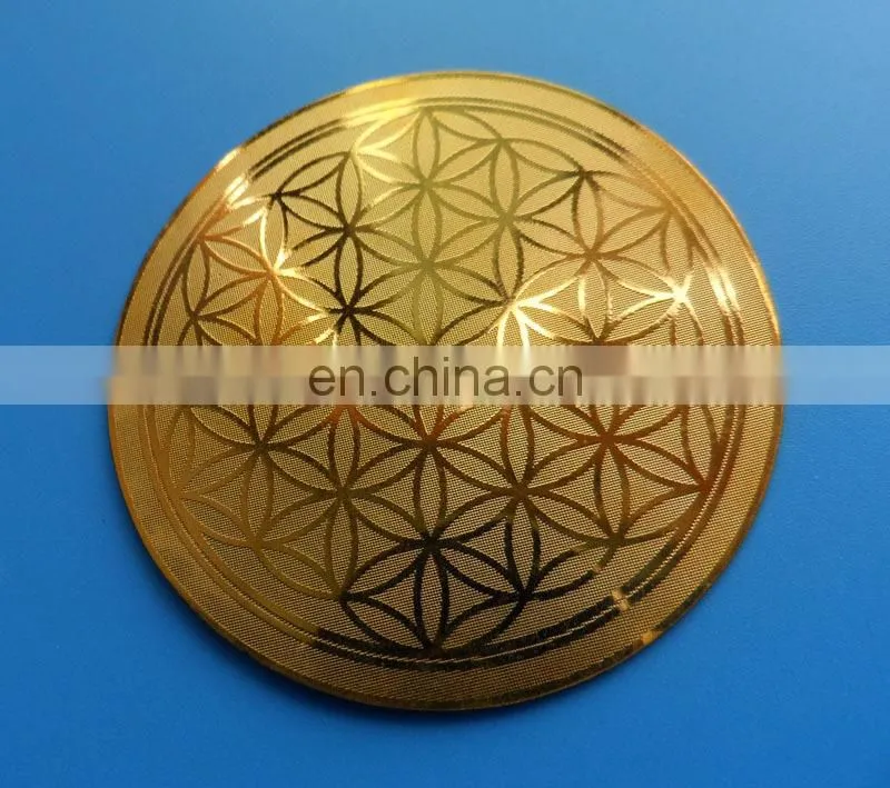 High-end metal label packaging boxes custom logo metal sticker with good price