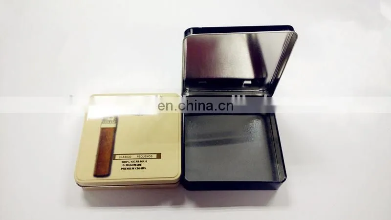 High quality hand made cigar tin box