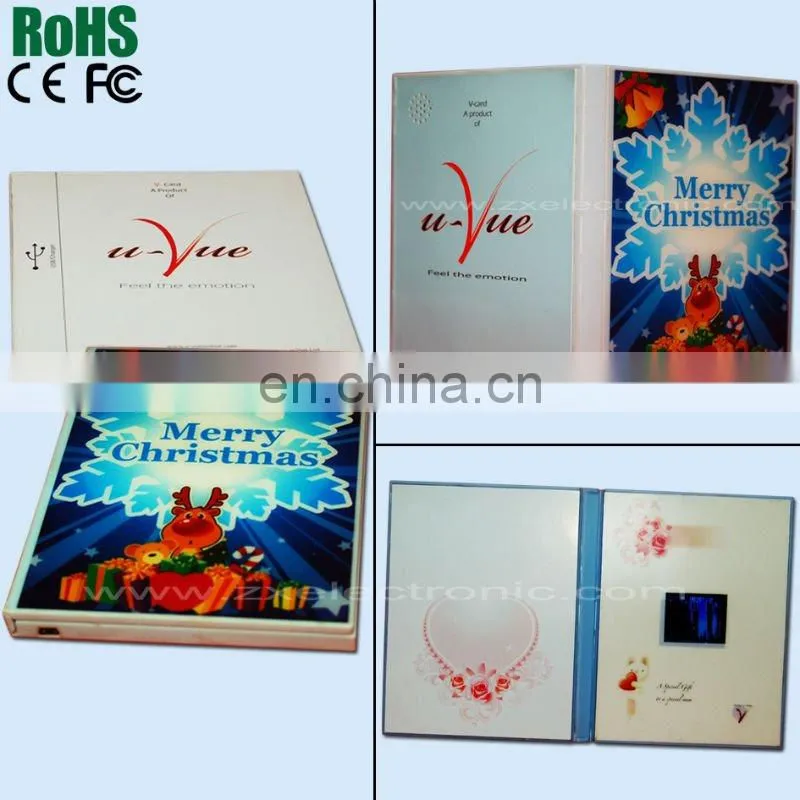 2016 popular LCD tft video module for greeting brochure card