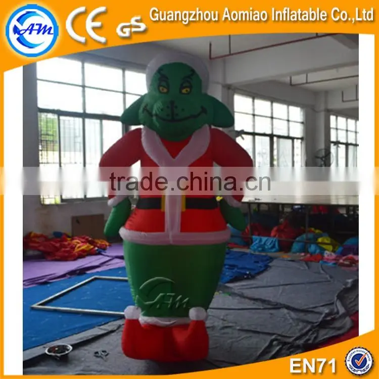 2016 Customized outdoor inflatable christmas grinch for sale
