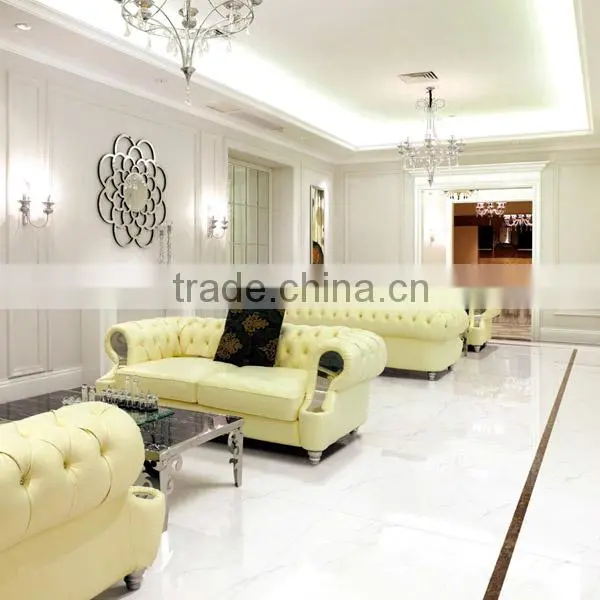 Living room decoration in Full polished porcelain floor tile 60x60 with ceramic floor tile