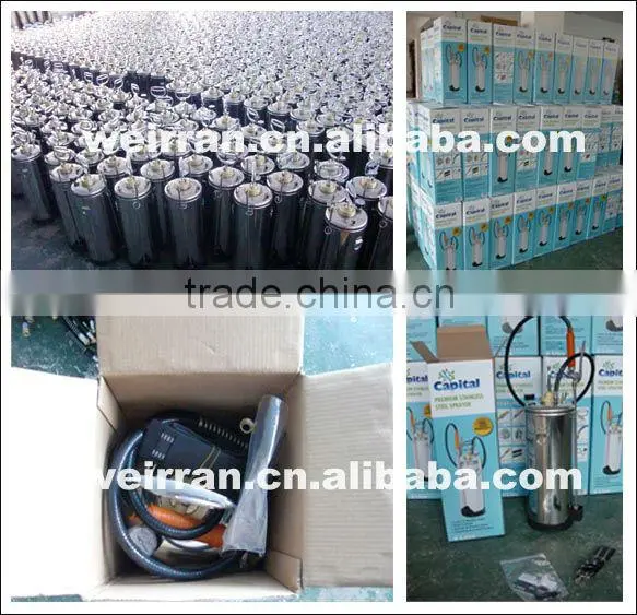 (71694) flexible garden watering sprayer and stainless steel truck milk tank