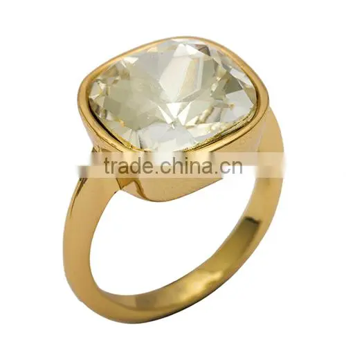 New arrival micro pave zircon ring manufacturer price Rhinestone Ring Imperial Vault Style Ring