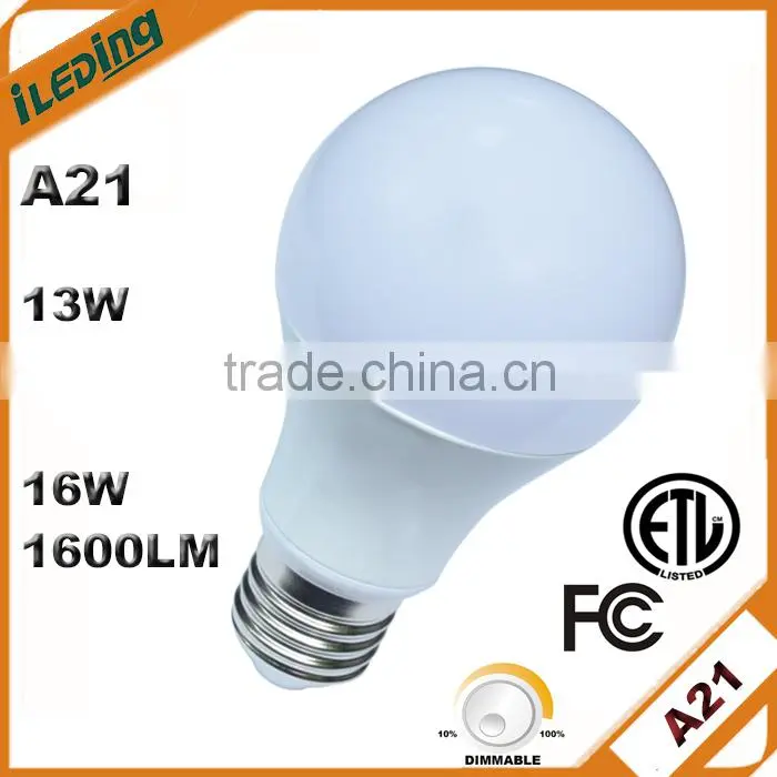 1100LM 1600LM ETL Dimmable A21 LED Bulb