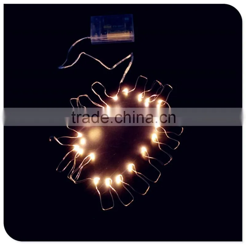warm white copper wire light battery operated