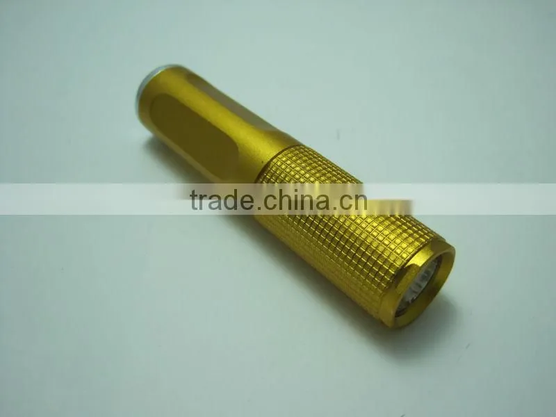 1 led high power aluminum mini flashlight pocket straw hat torchlight