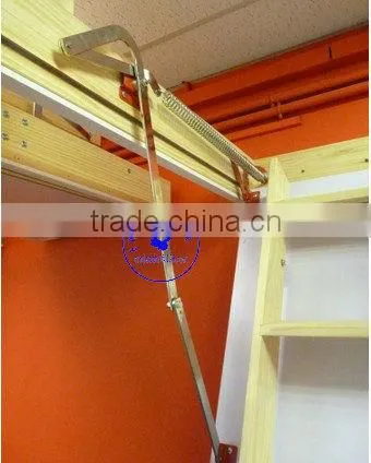 Grand Wooden Loft Ladder - Frame 1380mm x 700mm (4'6" x 2'3?") Floor to ceiling heights up to 3.2m (10'6")
