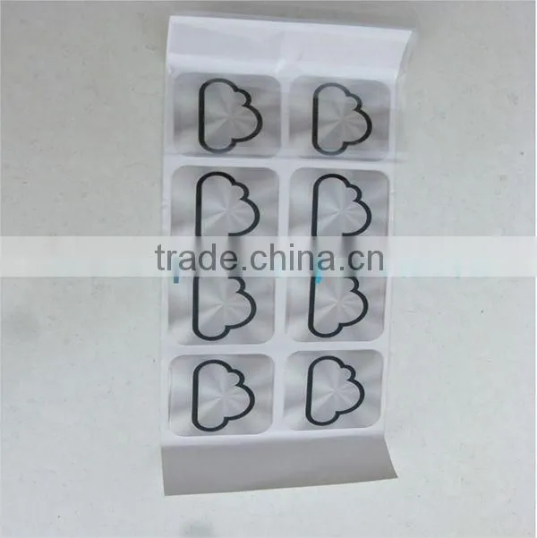 Fashion designs crystal epoxy sticker for smartphone