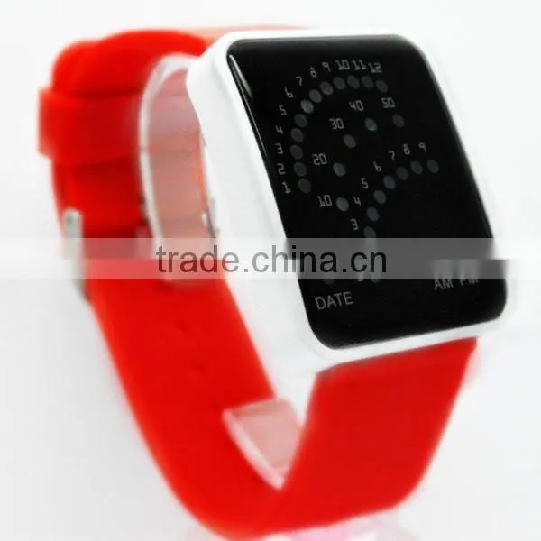 2015 Fashion Watches LED Silicon Band Watch Factories